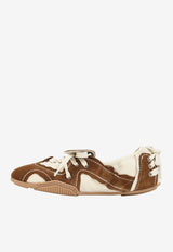 Ballerina Suede and Nappa Leather Sneakers