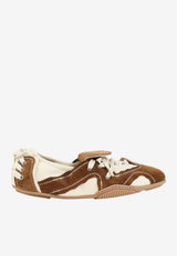 Ballerina Suede and Nappa Leather Sneakers