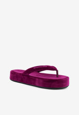 Balenciaga Jet Lag Velvet Thong Sandals Purple 869749WCDQ05590_Purple_44824375