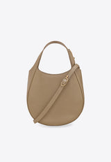 Longchamp Small Le Foulonné Leather Shoulder Bag Green 10328021/T_LONG-M69
