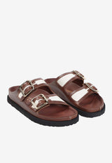 Arizona Two-Strap Canvas Sandals