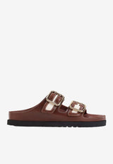 Arizona Two-Strap Canvas Sandals