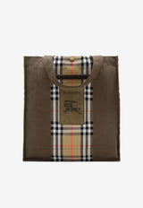 Burberry Trench Check Canvas Tote Bag Brown 8119072A1336_MILITARY/SAND_40017521