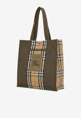 Burberry Trench Check Canvas Tote Bag Brown 8119072A1336_MILITARY/SAND_40017521