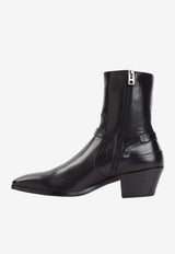 Calf Leather Ankle Boots
