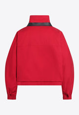 Loewe Cropped Silk Gabardine Jacket Red S359Y02XGWCO/T_LOEW-7100