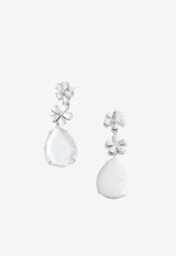 Self-Portrait Crystal Flower Tiered Earrings Silver PF26643ESLSILVER_SILVER_70013901
