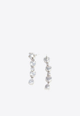 Self-Portrait Crystal Heart Tiered Earrings Silver PF26616ESLSILVER_SILVER_70013923