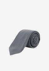 Kiton Ciro Paone Micro-Patterned Silk Tie Blue UCRVKRC08L5208_Red_42176820