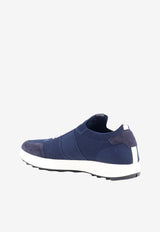 Kiton Ciro Paone Stretch Knit Low-Top Sneakers Blue USSA031N0121718BLU_Blu_70014458