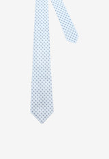 Kiton Ciro Paone Micro-Patterned Silk Tie Light Blue UCRVKRC07L3201_Red_42176960