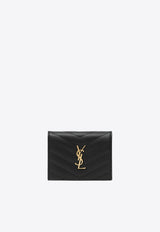 Saint Laurent Cassandre Matelassé Cardholder Black 668290BOWA1/S_YSL-1000