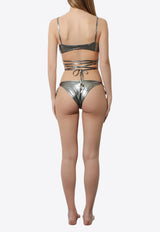 The Attico Il Primo Bagno Metallic Bikini Silver 260WBC00009PAA115CO651_DARKSILVER_54017438