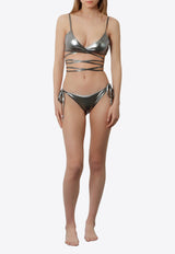 The Attico Il Primo Bagno Metallic Bikini Silver 260WBC00009PAA115CO651_DARKSILVER_54017438