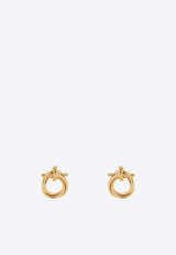 Ferragamo Small Twisted Gancini Earrings Gold 760549751618OROGIOVE_Gold_67481161
