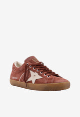 Golden Goose DB Super Star Low-Top Suede Sneakers Red GMF01041F00816540563_RED RUST WHITE_65982914