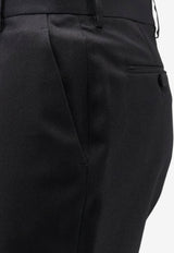 Tom Ford Wool-Blend Tailored Pants Black PAW676FAX1746NAA_BLACK_40468867