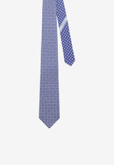 Ferragamo Turtle Print Silk Tie Navy 351456794737NAVY_NAVY_67481138