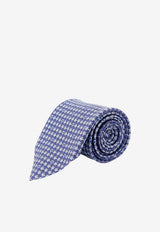 Ferragamo Turtle Print Silk Tie Navy 351456794737NAVY_NAVY_67481138