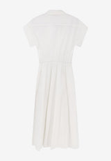 Tory Burch Midi Shirt Dress White 185782100_WHITE_66335923