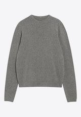 Rick Owens Crewneck Cashmere-Blend Sweater Gray RU02F4665KWSF/T_RICKO-34