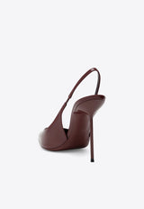 Paris Texas Lidia 105 Patent Leather Slingback Pumps Burgundy PX913XVN01/T_PATEX-AM