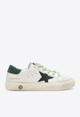 Golden Goose DB Kids Boys May Leather Low-Top Sneakers Black GYF00496F008670/T_GOLDE-10349