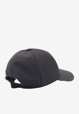 Kiton Ciro Paone Logo Nylon Baseball Cap Black UCPL022K0217L03NERO_Black_70013790
