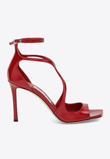 Jimmy Choo Azia 95 Sandals in Patent Leather Red AZIA95PAT/T_JIMCH-061903