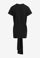 Toteme Knotted Draped T-shirt Black 263WRT0755FB0419001_BLACK_70027330
