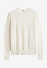 Toteme Fine Knit Wool Sweater Ecru 252WRT0469YA0190116_Ecru_70027335