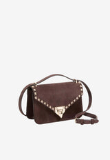 Valentino Small Rockstud Suede Crossbody Bag Brown 9W2B0T76KQQ0TO_Ebonybrown_70014260