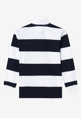 Polo Ralph Lauren Kids Boys Striped Rugby Polo T-shirt Navy 323932280001CO/T_POLOR-WC
