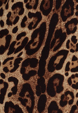 Dolce & Gabbana Animal Print Midi Dress Brown F6TYGTFSRKIHY13M_LEONEW_70014546