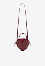 ROTATE Heart-Shape Crossbody Bag in Croc-Embossed Leather Bordeaux 1164272691BCR2276/T_ROTAT-2691