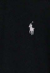 Polo Ralph Lauren Embroidered Logo Hooded Sweatshirt Black 211971698003_POLOBLACK_70027221