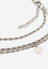Brunello Cucinelli Double-Chain Necklace with Charm Silver MCOW9LA49C046_PALLADIOFUMÈ_58257043