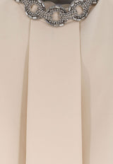 Valentino Embellished Cady Couture Mini Dress Vanilla 9B3VAKJ51MM4KY_VANIGLIASILVER_70013872