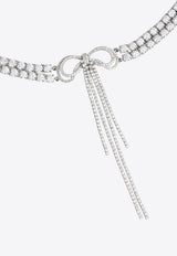 Self-Portrait Double Crystal Bow Choker Silver PF26606NSLSILVER_SILVER_70014485