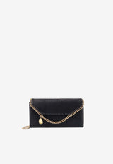 Stella McCartney Falabella Shaggy Deer Chain Clutch Black 7P0086W93551000_BLACK_70014671