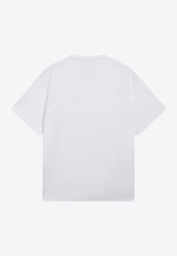 Prada Triangle Logo Boxy Crewneck T-shirt White UJN954OOO240/T_PRADA-F0009