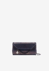 Stella McCartney Falabella Shaggy Deer Chain Clutch Midnight 7P0086WP04894018_Darknavy_70014794
