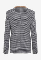 Pied De Poule Houndstooth Blazer