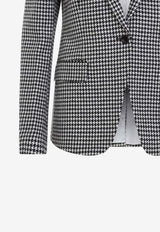 Pied De Poule Houndstooth Blazer