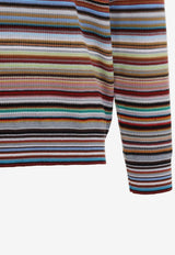 Fine Knit Striped Sweater