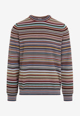 Fine Knit Striped Sweater