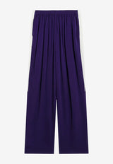 Alaïa Straight-Leg Tailored Pants Purple AA9P1398W201DVI/T_ALAIA-414