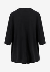 Toteme Longline Wool Knit Top Black 254WRT0620YA0211001_BLACK_70041552