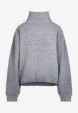 Funnel-Neck Logo Sweatshirt