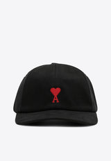 AMI PARIS Ami De Coeur Baseball Cap Black BFUCP006AW0041/T_AMI-001